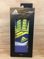 Adidas Predator Finger Save Soccer Goalie SZ 7 Gloves Blue/Yellow (Spr19) DN8570