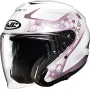 HJC i31 Iona Jet Helmet, white-purple, Size M for Women White Purple