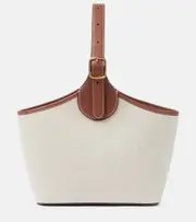 [Loro Piana] Loro Piana Bobbin canvas tote bag One Size white