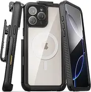 Encased Titan-X Holster for iPhone 16 Pro Max, Waterproof Case with Belt Clip - Shockproof, Full Body Cover with Built-in Screen Protector and Port Cover (MagSafe Compatible)