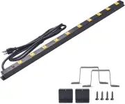 10-Outlet Heavy Duty Power Strip Surge Protector Metal Long Extension Cord 6-Fo