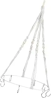 ABOOFAN 1 Set Herb Drying Rack Portable Hanging Flower Drier for Herbs Buds Spices Chic Cotton Rope Design for Ceiling Garage Drying Unique Woven Style