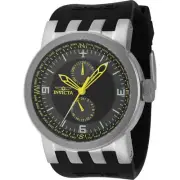 Invicta Men's Watch DNA Compass Quartz Grey and Black Dial Silicone Strap 44225