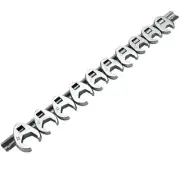 Quality Assured Crowfoot Wrench Set 38Inch Drive 10 to 22mm Metric Spanner