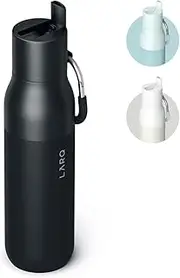 LARQ Flip Top Insulated Bottle, Obsidian Black, 740ml