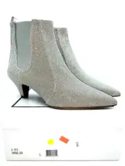 Tabitha Simmons Effie Pointed Toe Ankle Boots - Champagne Lurex, US 9 / EUR 39