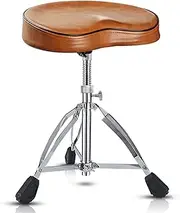 Adjustable Height Drum Throne with Anti Slip Feet for Professional Drummers and Guitarists.