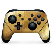 Nintendo Switch Pro Controller Skin Decal Vinyl Wrap - Gold Pattern Shiney