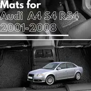 for Audi A4 S4 RS4 (B7, B6)2001-2008, Premium Car Floor Mats