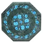 Green Coffee Table Top / Turquoise Patio Side Table / Marble Counter Top Table