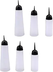 DEARMAMY 6Pcs Hair Dye Applicator Bottles with Scale Durable Hair Coloring Containers for Shampoo Conditioner and Scalp Treatment for Salon and Home Use
