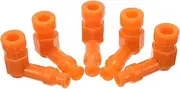 5pcs Waterproof Rubber Spark Plug Cap Spark Plugs Motorized Bicycle Parts Orange Rubber