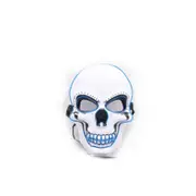 LED Halloween Scary Glow Skeleton Mask Cosplay Party Costume Supplies blue