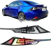 LED RGB Tail Lights ，Compatible With Lexus IS250 IS350 IS200t IS300 ISF 3IS 2014-2020 ，Start-up Animation Rear Lamps Assembly
