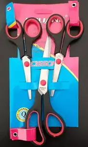 2x 3pc Household Stainless Scissors Craft Student Office Sharp Cut Scissor#1294