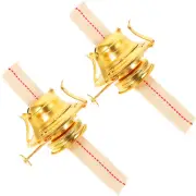2 Pcs Style Lamp Lantern Kerosene Holder Oil Conversion Kit Accessories