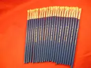 50 pcs. 1/4" WIDE STUBBY PAINT BRUSH GLUE? HOG? BRISTLE DURO-ART GERMANY 6" LONG