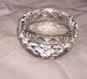Oleg Cassini Crystal CHRISH Pillar Votive Candle Holder NIB
