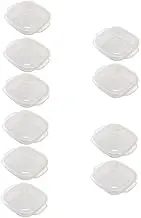 BRIGHTFUFU 10pcs Portable Rice Packaging Box Microwave Safe Fresh-Keeping Lunch Containers for Meal Storage Cold Resistant Easy to Clean