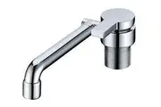 Dometic Chrome Brass Fold Down Hot and Cold Water Mixer Tap