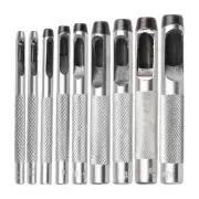 Simplify Your Crafting Tasks with This Efficient 9 Piece Leather Hole Punch Set