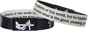 [Deicicp] Wearable bible verse bracelets Wearable christian bracelet with NFC Music Inspirational Daily bible verse bracelets - Engraved inspirational Christian Faith Bible Verse quotation unisex religious gift