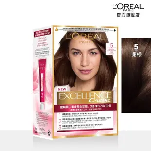 【LOREAL Paris 巴黎萊雅】優媚霜三重護髮染髮霜(13色任選)