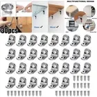 30XShelf Support Stud Cabinet Unit Cupboard Pegs Pin Hanger Silicone Silver