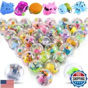 Joottuan 50 PCS Gumball Capsules Toy 2 Inches Contain Filled Pull Back Cars f