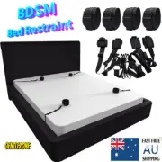 Bed Restraint Bondage Set Handcuffs Ankle Cuffs Fetish Couples Leg Spreader BDSM