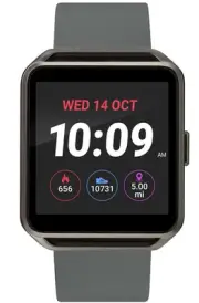iConnect by Timex Gunmetal Smartwatch Gray Silicone