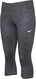 [Jordan] Nike Women's Dri-Fit Epic Run Tight Running Capri-Gray-XSmall