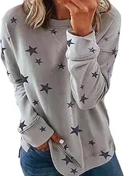 [MOLayys] Ltd Commodities Clearance Dressy Tops for Women Summer 2023 Autumn and Winter European and American Loose Large Size Chocolate Blouses (GY1, L), Gy1, Large