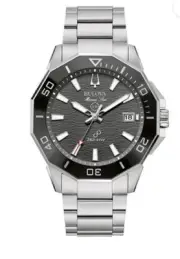 Bulova Marine Star Black Dial Precisionist Diver's Watch 96B434