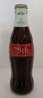 Richmond, Indiana 75th Anniversary Coca-Cola Bottle