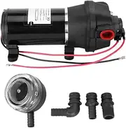12V 17L/min High Pressure Self-Priming Water Pump, 40PSI for Caravan, Boat, Camping, Farm, and RV Marine and Outdoor