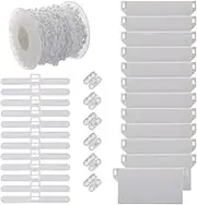 HAWILLOSCH 1 Set Vertical Blind Chain Set Vertical Blinds Replacement Parts White Accessories for Smooth Installation and Use for Home and Office Curtains