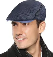 [FEOYA] Men's Flat Cap Adjustable Newsboy Cap Cambridge Flat Cap Ivy Gatsby Newsboy Driving Hat Snap Hat Snap Cap
