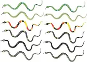 ERINGOGO 12Pcs Realistic Fake Snake for Halloween Pranks Educational Play and Scary Decorations for Parties Ghost Festivals and April Fool Day Fun Random Color