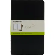 NEW Moleskine Cahier Plain Notebook Set Black & Kraft Large 4pce