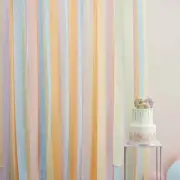 NEW Ginger Ray Mix It Up Large Streamer Pastel Backdrop By Spotlight