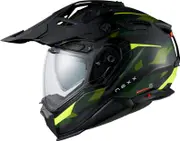 Nexx X.WED3 Trail Mania, adventure helmet , color: Matt Neon-Green/Dark Green , size: M