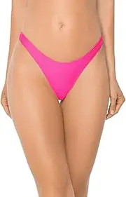 [RELLECIGA] Women's Neon Rose Thong Bikini Bottom Size Large