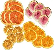 SOLUSTRE 1 Dried Fruit Slices for Wreath DIY Cake Decoration Multi Use Grapefruit Fig Lemon Orange Slices Rustic Table Decor for Home