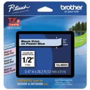 Genuine Brother TZe-MQ531 P-touch Label Maker Tape TZeMQ531 Black Pastel Blue