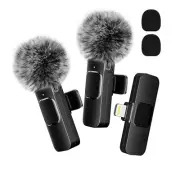 Wireless Lavalier Microphone Phone Android iPhone ipad Vlog Live Stream Mic New