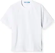 [TOMBOW JOY] Tombow T-31-24 Kids Gymnastics Clothes, Ultra Dry & Stain Resistant Crew Neck Shirt, Short Sleeve, White, LL