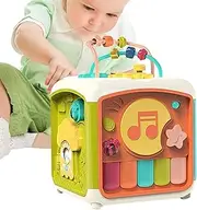 Baby Activity Cube | Interactive Sensory Music Cube - Preschool Educational Toys, Learning Activities for Boys and Girls Ages 18 Month+