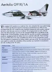Aeritalia G91R G 91 Picture Jet Aircraft Aviation Out of Print Spec Sheet Decor