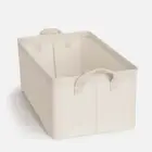 Clothing Storage Basket Waterproof Fabric Bamboo Cotton Box Set for Closet